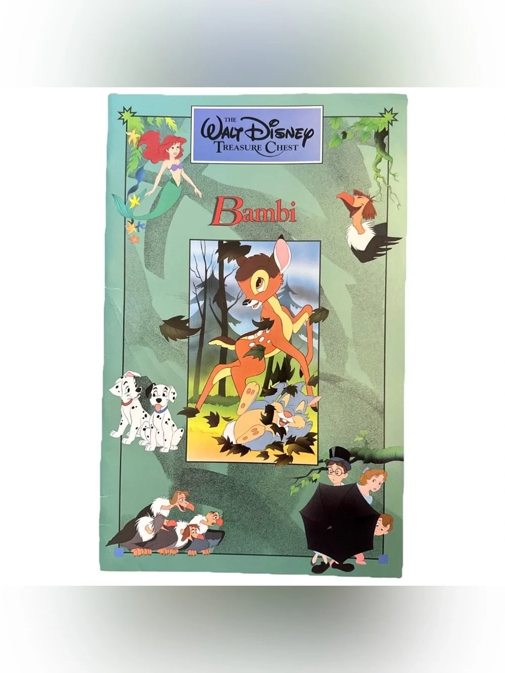 Vintage 1991 The Walt Disney Treasure Chest Set Of 5 Large Picture Books GUC